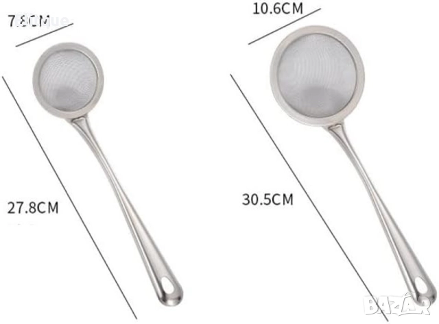Готварски гевгир тип черпак от неръждаема стомана, снимка 4 - Други - 52901476