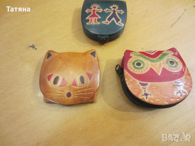 + портмоне кожа;БУХАЛ:КОТЕ; АРТ.ИЗРАБОТКА;, снимка 3 - Други - 12552676