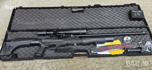 Hatsan Hercules 666 PCP 6,35мм въздушна пушка, снимка 2 - Въздушно оръжие - 52706512