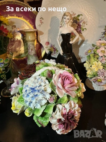 Royal Doulton England Circa 1966 - “ Грандиозната цветна кошница” - порцеланова кошница Код P1878, снимка 11 - Декорация за дома - 53311065