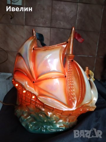 ретро настолна лампа-кораб, снимка 3 - Настолни лампи - 29244791