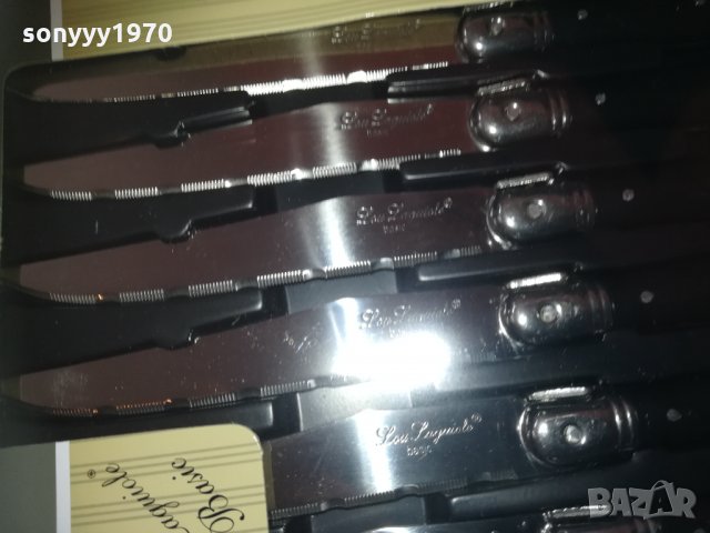 laguiole 6бр BLACK-knives france 2002211330, снимка 6 - Колекции - 31886749