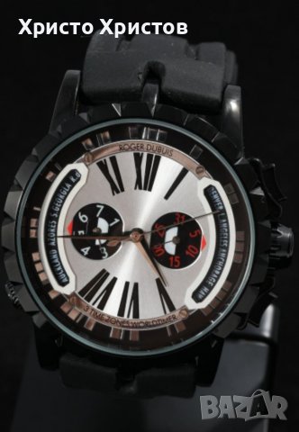 Top promo!!!Мъжки механичен луксозен часовник Roger Dubuis Excalibur 3 Time Zones Worldtimer, снимка 2 - Мъжки - 36762452