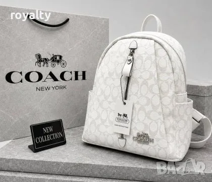 Coach Нова Дамска Кожена Раница Различни Цветове , снимка 2 - Раници - 55804245