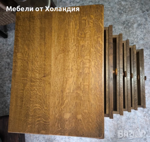 Тесен дъбов скрин, снимка 4 - Скринове - 50999467