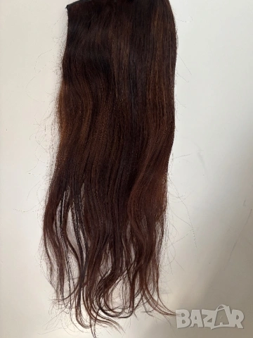 Естествена европейска коса 55см цвят 4, снимка 2 - Аксесоари за коса - 54182424