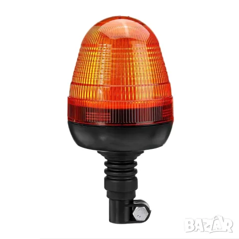 LED сигнална лампа маяк 23.5cm 12-24V 60SMD x 5730 Мигане и въртене