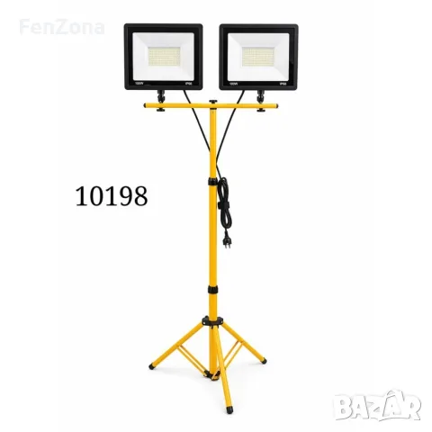  LED работна лампа с тринога и два прожектора 100W IP66, снимка 3 - Други - 56082954