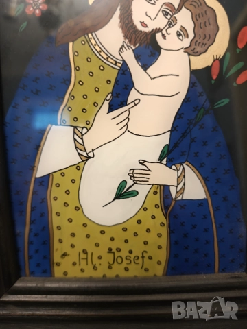 Картина икона найвизъм върху стъкло, снимка 4 - Картини - 51457294