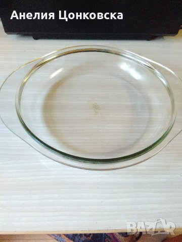 Голяма чиния йенско стъкло 70-те г.