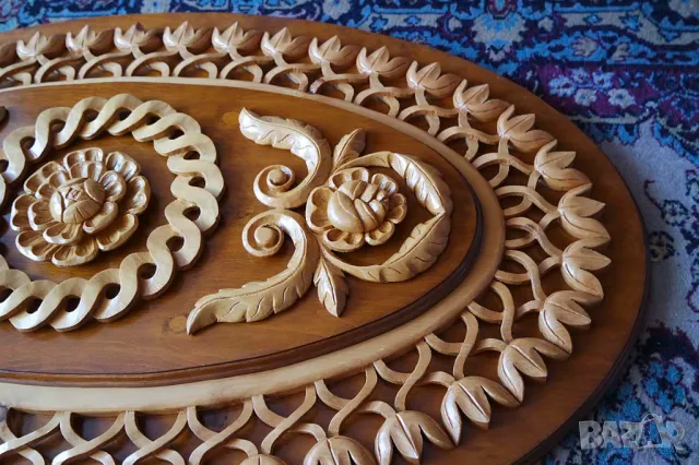 Розета - елипса, дърворезба за украса на таван, снимка 3 - Други - 48578683