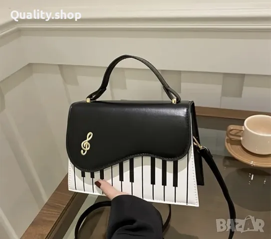 Дамска чанта за през рамо Sweet Piano Notes, снимка 3 - Чанти - 50268480