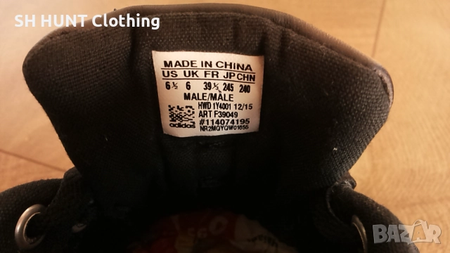 Adidas Calneo Laidback Black Размер EUR 39 1/3 / UK 6 дамски детски обувки 189-12-S, снимка 16 - Дамски ежедневни обувки - 52640097