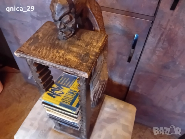 Масивен стелаж за 15 броя дискове, снимка 4 - CD дискове - 52462341