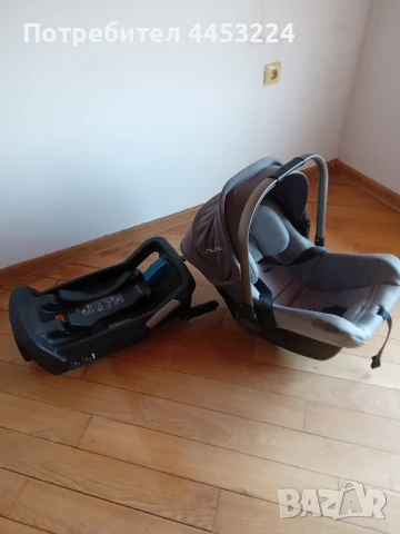 Бебешко столче за кола-nuna и преносима подложка за бебе на nuna, снимка 6 - Столчета за кола и колело - 51353325