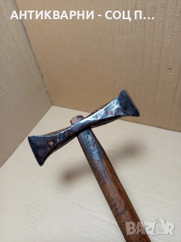 Соц Стар Ръчно Кован Каменоделски Чук 0.730кг. Номер 607., снимка 5 - Антикварни и старинни предмети - 53224607