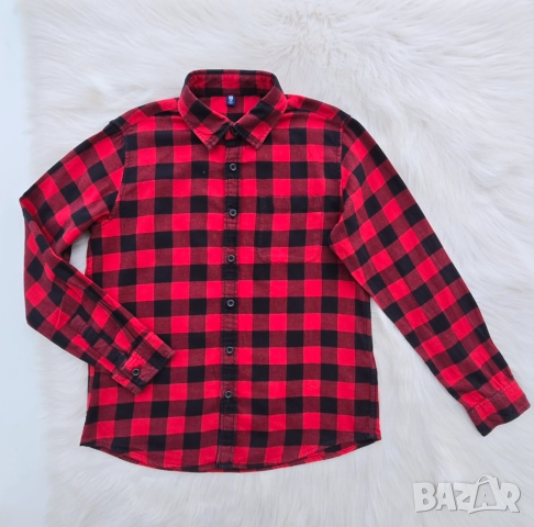 Детска карирана риза 11-12 години , снимка 9 - Детски ризи - 52772453