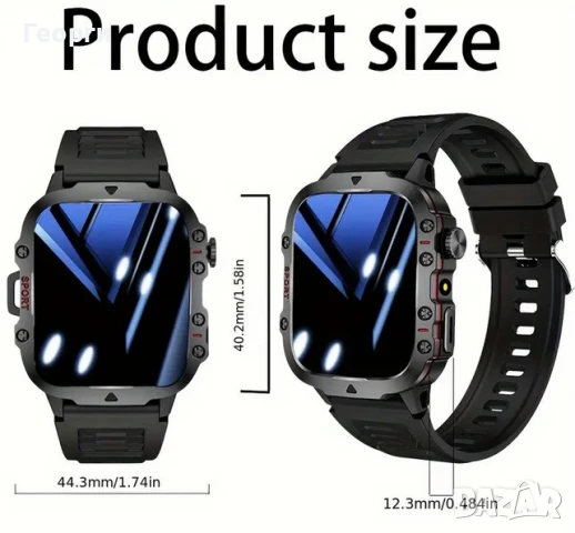 Смарт часовник - HD дисплей, снимка 4 - Смарт гривни - 51090166