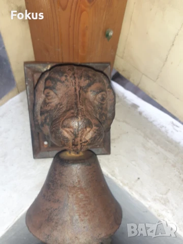 Уникално чугунено куче с камбана за врата или порта, снимка 5 - Антикварни и старинни предмети - 51055569