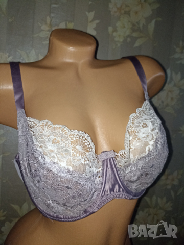 85 Е-Сутиен в пастелнолилаво с меки чашки с банел , снимка 1
