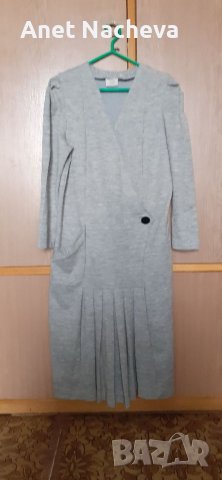 Рокля дамска трико, Сива , снимка 1