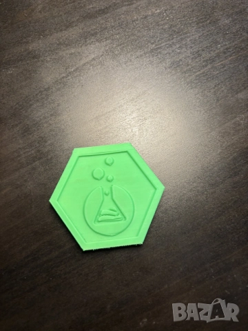 lab coin зелен.