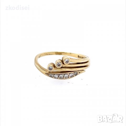 Златен дамски пръстен 2,82гр. размер:54 14кр. проба:585 модел:14958-1