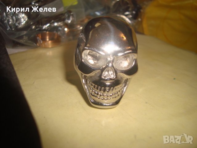 СТОМАНЕН ХЕВИ-МЕТЪЛСКИ НЕО-ГОТИКА ПРЪСТЕН НЕРЪЖДАЕМ НОВ 25019, снимка 5 - Пръстени - 34376412