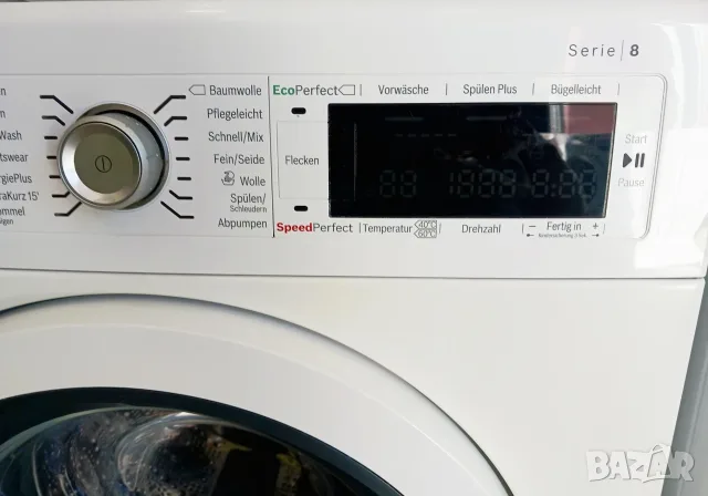 Инверторна пералня  BOSCH Serie 8 - 9 кг, снимка 3 - Перални - 56408461