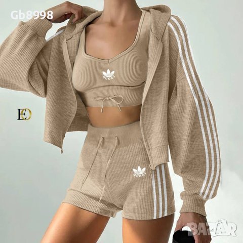 Дамски сет от 3 части Adidas x Gucci, снимка 3 - Комплекти - 44405649