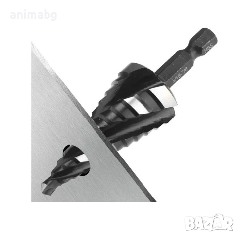 ANIMABG Комплект перфорирани стъпаловидни свредла от неръждаема стомана, Титаниево покритие, HSS свр, снимка 9 - Други инструменти - 51796061