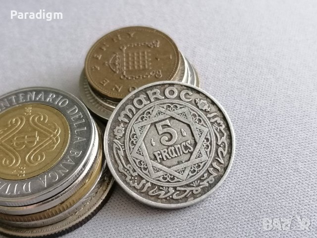Монета - Мароко - 5 франка | 1951г., снимка 1 - Нумизматика и бонистика - 40629431