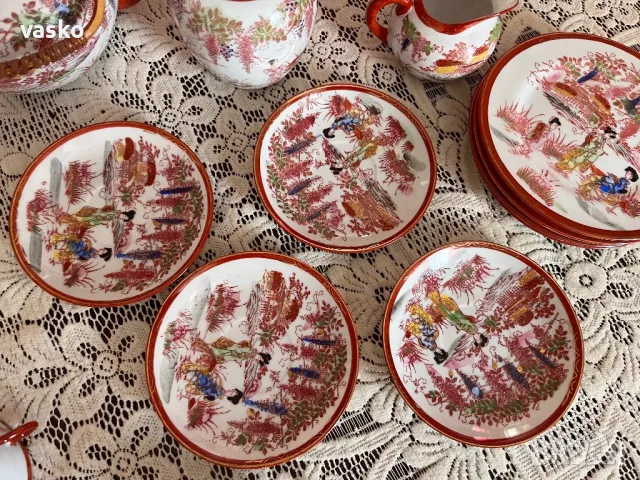 Костен порцелан-стар, снимка 9 - Сервизи - 49342392