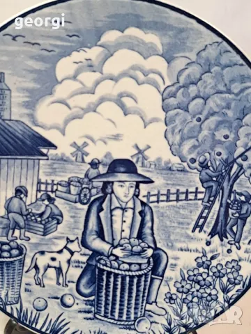 декоративна порцеланова чиния Royal Delft  7/5, снимка 2 - Декорация за дома - 49867892