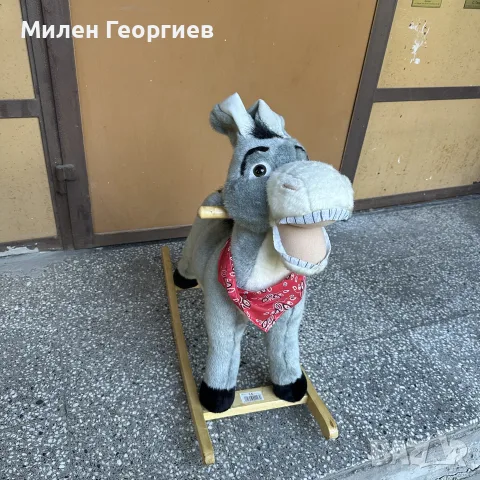 Детско люлеещо плюшено магаренце, снимка 3 - Скутери и тротинетки - 55858183