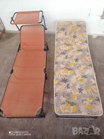 Шезлонг, сгъваем туристически походно легло с матрак за BIG BOY, снимка 5 - Къмпинг мебели - 37851875