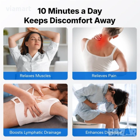 Виброплатформа MERACH CV30 Gray SLIM, 10 нива на интензивност, снимка 6 - Фитнес уреди - 53052270