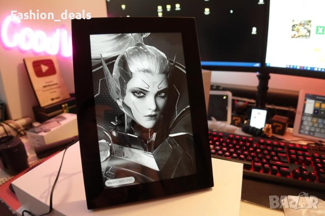 Нова Цифрова фоторамка WiFi 10.1 инча 1080P Автоматично завъртане Подарък, снимка 10 - Други - 42405059