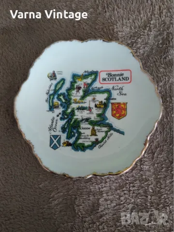 Колекционерска порцеланова чиния Bonnie Scotland.