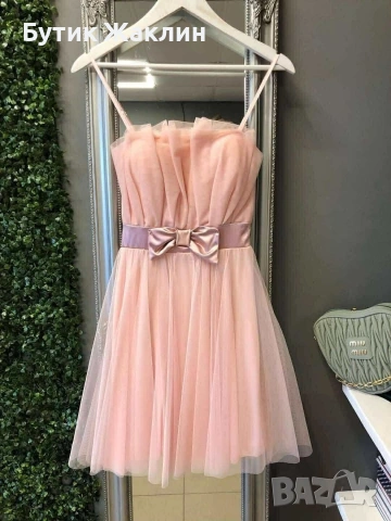 Къса елегантна рокличка с панделка , снимка 5 - Рокли - 53990013