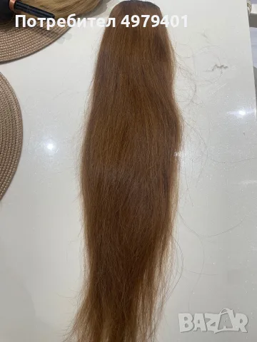100%естествени коси опашки, снимка 4 - Аксесоари за коса - 56512509
