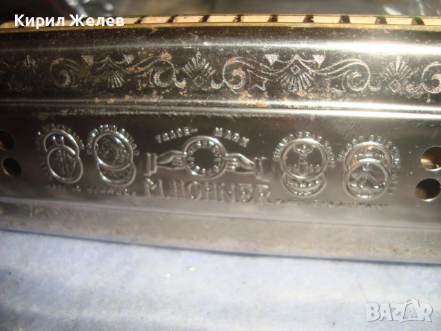 M. HONER Trade Mark MADE in GERMANY ECHO GLOCKENREINE STIMMUNG Стара УСТНА ХАРМОНИКА ХОНЕР 30938, снимка 12 - Антикварни и старинни предмети - 38108270
