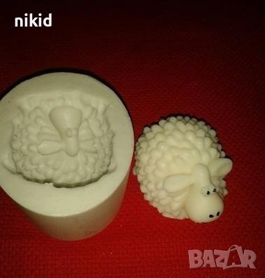 3D голяма вълниста Овца силиконов молд форма калъп за шоколад фондан гипс сапун свещ, снимка 4 - Форми - 24568595