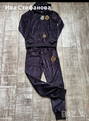 Нов плюшен дамски сет комплект от две части спортно елегантен комплект , снимка 6 - Спортни екипи - 39970757