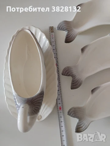 ретро порцеланов сервиз за риба, снимка 13 - Други ценни предмети - 51283656