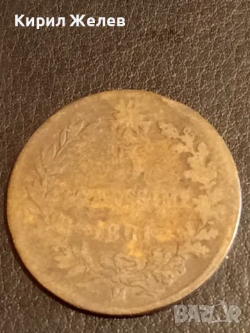 Стара монета 5 чентезима 1861г. Италия Виктор Емануил втори 26758