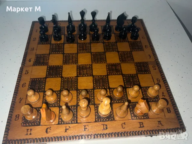 Шах с дървени фигури, снимка 4 - Други спортове - 55372240