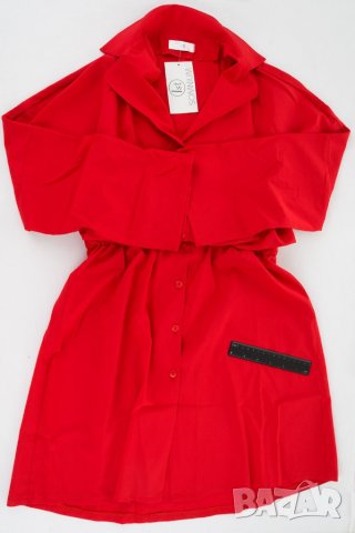 Червена рокля марка 1st Somnium - S, снимка 4 - Рокли - 37662666