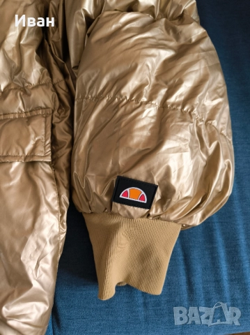 Ellesse дамско зимно яке златисто Oversized, снимка 6 - Якета - 52681750