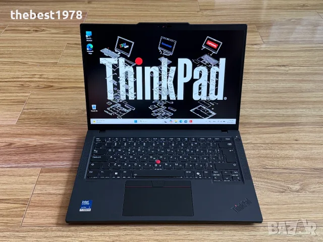 Lenovo T14 Gen 6`Ultra 7 258v Copilot+PC/32GB LPDDR5X/1TB SSD Gen5/Гаранция 32 Месеца/Батерия 100%